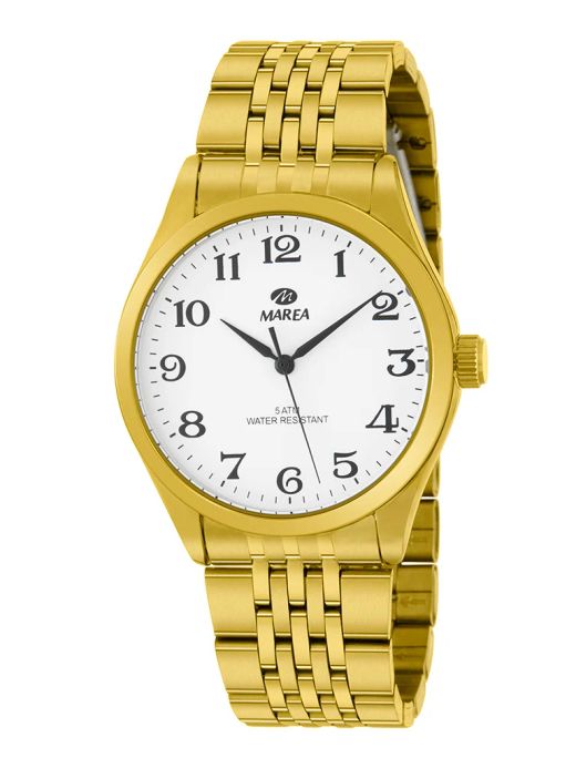 Reloj Marea Hombre B21200/3 Acero Dorado Analógico