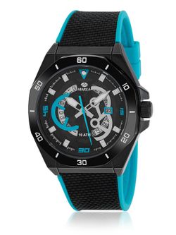 Reloj Marea Hombre B35357/5 Nylon Negro Bicolor Azul