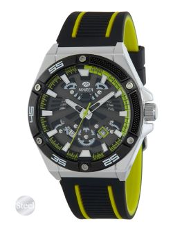 Reloj Marea Hombre B35376/4 Sport Negro Bicolor Verde Acero Analógico