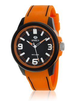 Reloj Marea Hombre B35377/3 Naranja Bicolor Negro Analógico