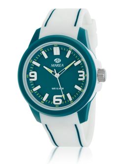 Reloj Marea Hombre B35377/5 Blanco Bicolor Turquesa Analógico