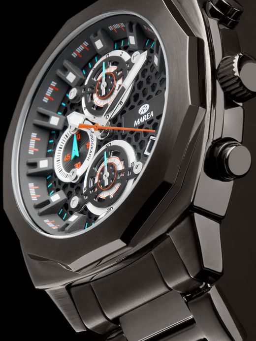 Reloj Marea Hombre B35382/4 Edición Especial 30 Aniversario Cronógrafo Acero Negro Analógico