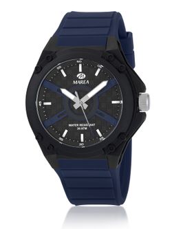 Reloj Marea Hombre B35385/2 Sport Negro Bicolor Azul Analógico