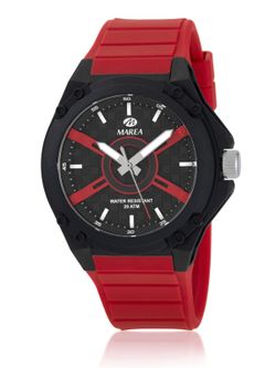 Reloj Marea Hombre B35385/3 Sport Rojo Bicolor Negro Analógico