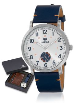 Reloj Marea Hombre B36185/5 Piel Azul + Billetera