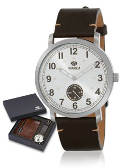 Reloj Marea Hombre B36185/6 Piel Marrón + Billetera