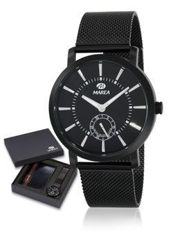 Reloj Marea Hombre B36186/5 Acero Negro + Billetera