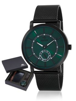 Reloj Marea Hombre B36186/6 Acero Negro + Billetera