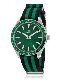Reloj Marea Hombre B41367/3 Nylon Negro Bicolor Verde Solar