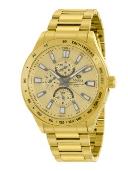 Marea Men's Watch B41407/6 Gold Steel Analog