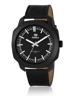 Reloj Marea Hombre B41449/3 Piel Negra Acero Negro Analógico