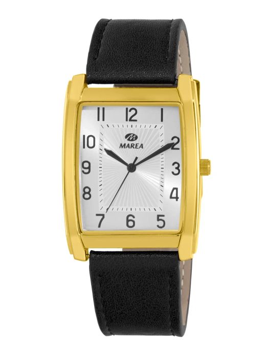 Reloj Marea Hombre B41463/3 Piel Negra Acero Dorado Analógico