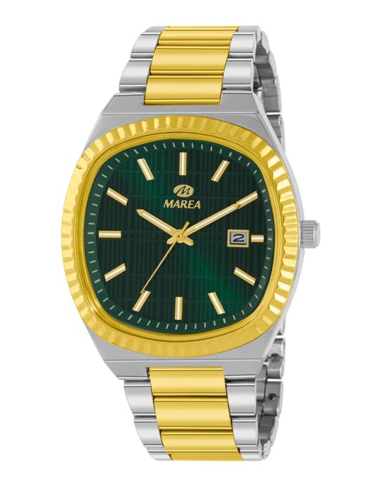 Reloj Marea Hombre B41466/3 Acero Bicolor Dorado Analógico