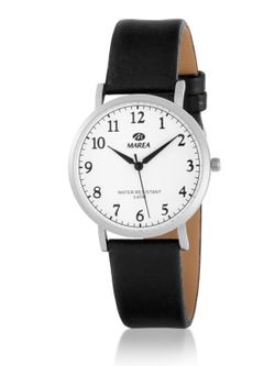 Reloj Marea Hombre B42160/17 Piel Negra Acero Analógico