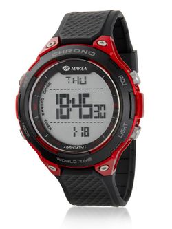 Reloj Marea Hombre B44107/3 Sport Rojo Bicolor Negro