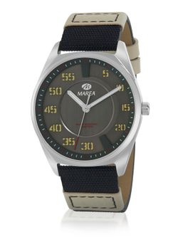 Relógio masculino Marea B54240/1 bicolor bege preto