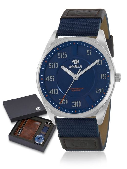 Rellotge Marea Home B54240/6 Nylon Blau + Bitlletera