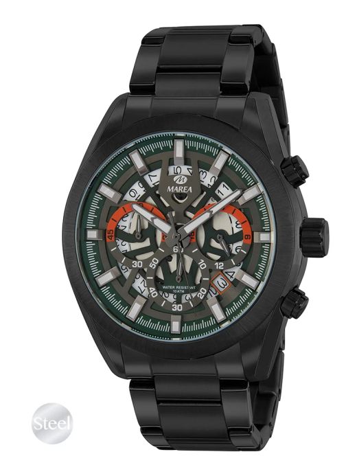 Reloj Marea Hombre B54255/7 Acero Negro Cronógrafo Analógico