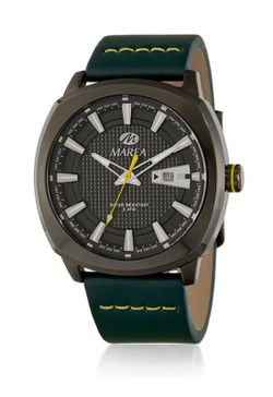 Reloj Marea Hombre B54299/5 Piel Verde Acero Gris Analógico