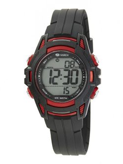 Reloj Marea Infantil B44099/1 Digital Negro Rojo
