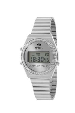 Reloj Marea Mujer B35380/1 Fancy Lcd Circonitas Acero Plateado Digital