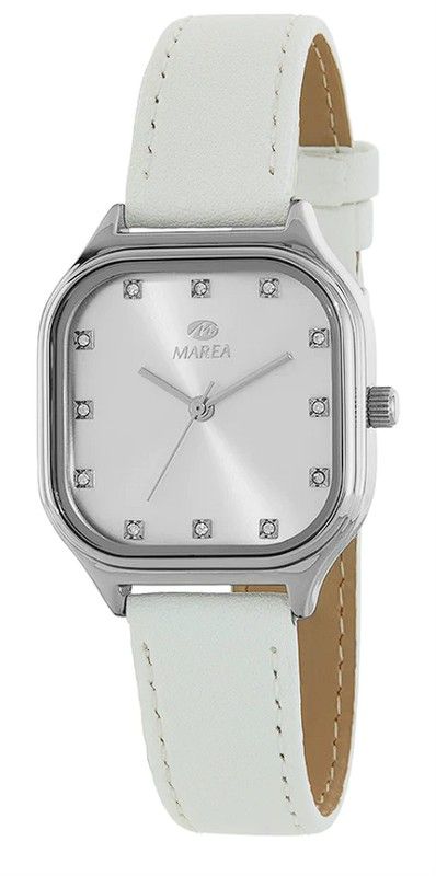 Relógio feminino Marea B41368/1 couro branco