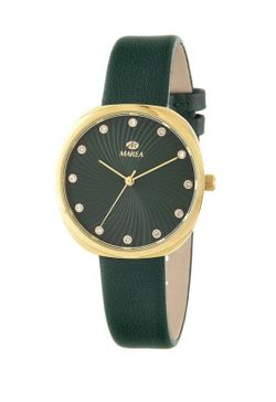 Reloj Marea Mujer B41416/4 Piel Verde Acero Dorado Analógico