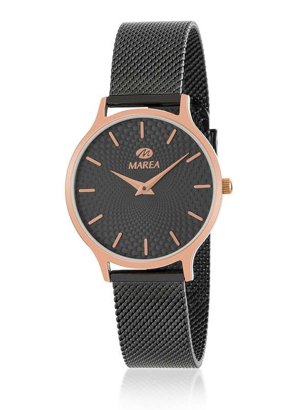 Reloj Marea Mujer B41197/8 Esterilla Negro : : Moda