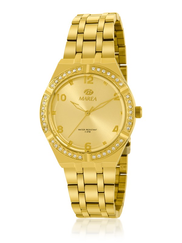 Reloj mujer digital, de la marca Marea, en dorado.