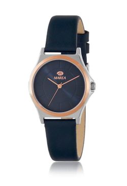 Reloj Marea Mujer B54294/3 Piel Azul Acero Bicolor Rose Analógico