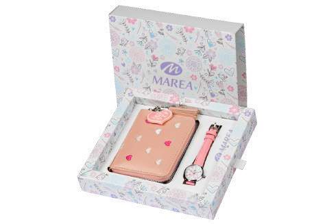 Reloj Marea Niña B41436/4 Piel Rosada Acero Analógico