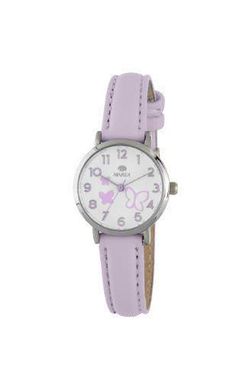 Reloj Marea Niña B41436/6 Piel Morada Acero Analógico