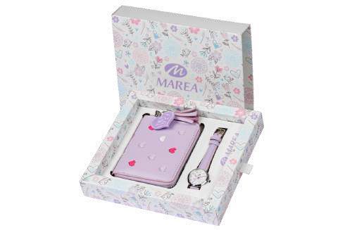 Reloj Marea Niña B41436/6 Piel Morada Acero Analógico