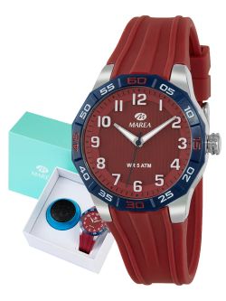 Marea Kids Watch B35384/5 Sports Red Steel Analog