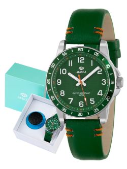 Marea Children's Watch B41432/3 Green Leather Steel Analog