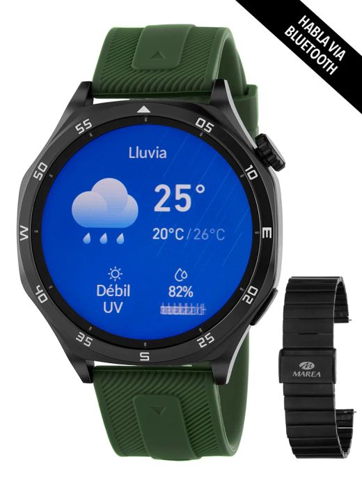 Reloj Marea Smartwatch B58016/3 Sport Verde Acero Negro