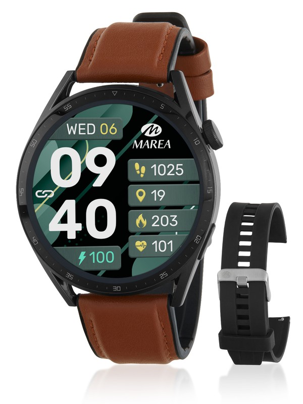 Reloj Smartwatch Marea para hombre con correa negra y verde — Miralles  Arévalo Joyeros