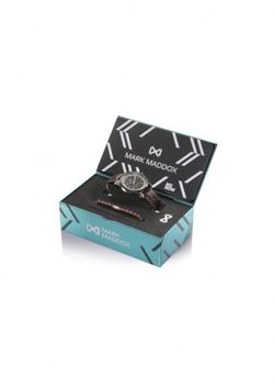 Reloj Mark Maddox Hombre HC7120-47 Piel Marrón y Pulsera Piedras Marrón