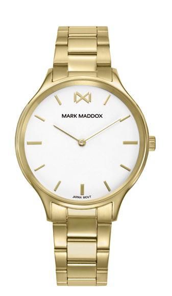 Reloj Mark Maddox Hombre HM0160-07 Acero Dorado Analógico