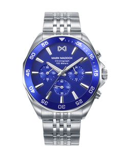 Reloj Mark Maddox Hombre HM1024-37 Acero Plateado Cronógrafo Analógico