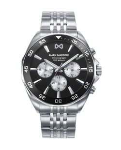 Reloj Mark Maddox Hombre HM1024-57 Acero Plateado Cronógrafo Analógico