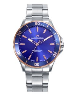 Reloj Mark Maddox Hombre HM1026-37 Acero Plateado Analógico