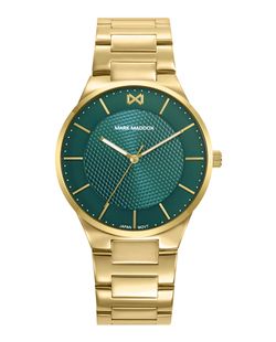 Reloj Mark Maddox Hombre HM1028-67 Acero Dorado Analógico