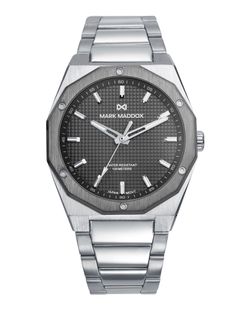 Reloj Mark Maddox Hombre HM1030-17 Acero Bicolor Gris Analógico