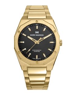 Reloj Mark Maddox Hombre HM1030-57 Acero Dorado Analógico