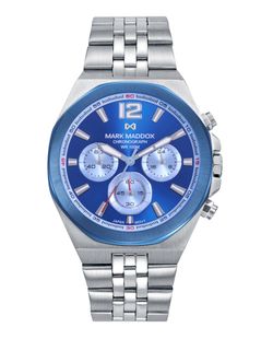Reloj Mark Maddox Hombre HM1034-35 Cronógrafo Acero Analógico