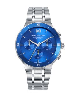 Reloj Mark Maddox Hombre HM1036-37 Cronógrafo Acero Analógico