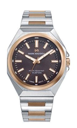 Reloj Mark Maddox Hombre HM1037-47 Acero Bicolor Dorado Analógico