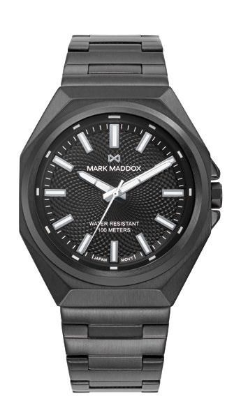 Reloj Mark Maddox Hombre HM1037-57 Acero Negro Analógico