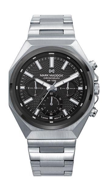 Reloj Mark Maddox Hombre HM1038-57 Cronógrafo Acero Analógico
